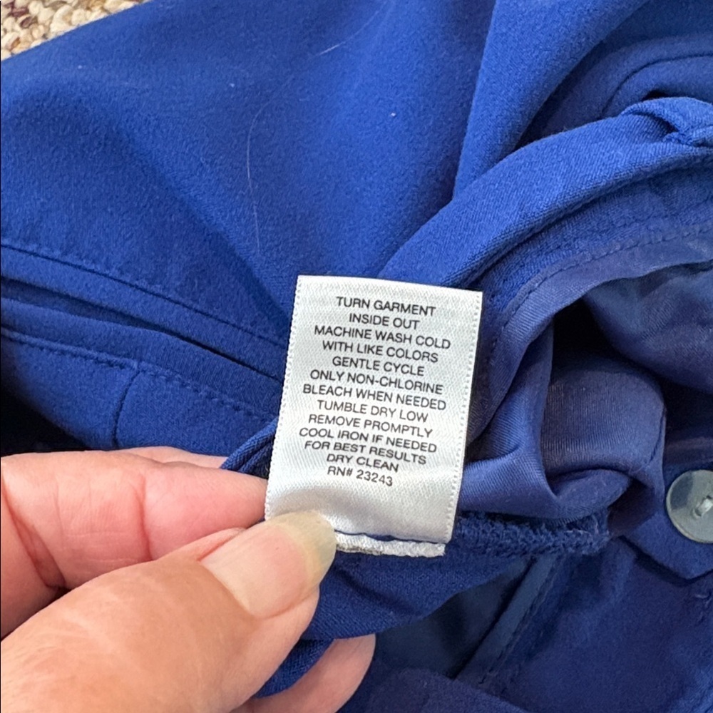 New York & Company Royal Blue Flare Pants. 0 Average - Picture 8 of 14